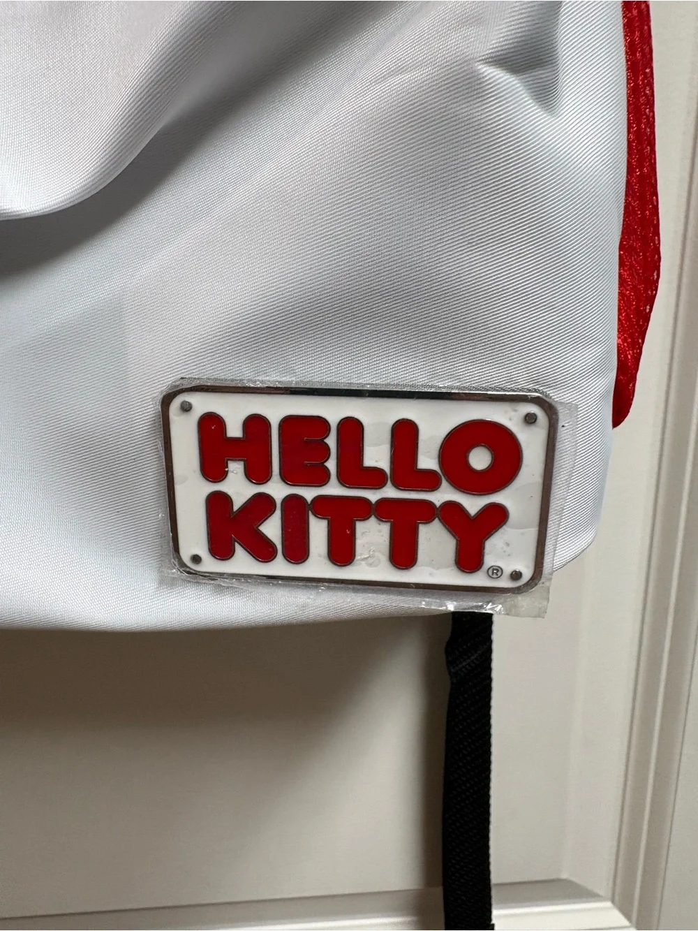 Hello Kitty White and Red Backpack with Bow Accent